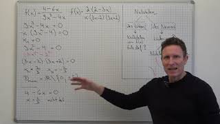 Gebrochen-rationale Funktion, Nullstellen, Polstellen, behebbare Definitionslücken, Bsp