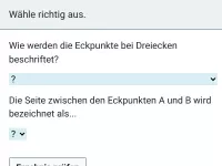 Konstruktion von Dreiecken